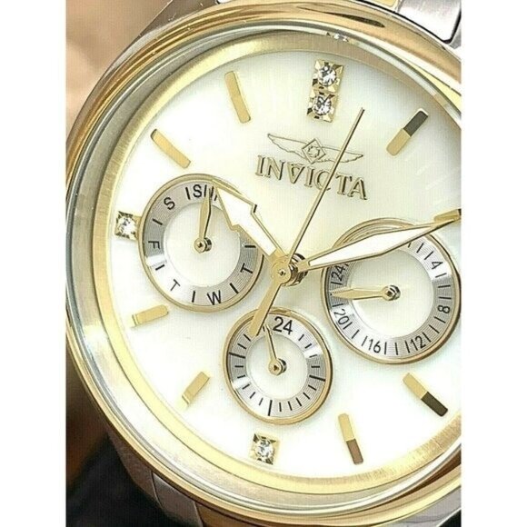 Invicta Women's Watch 28655 Angel 38mm Mother of Pearl Dial Two Tone Steel - Picture 1 of 13